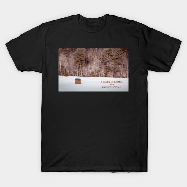 The Blessing of Solitude Christmas Card T-Shirt by BeanME